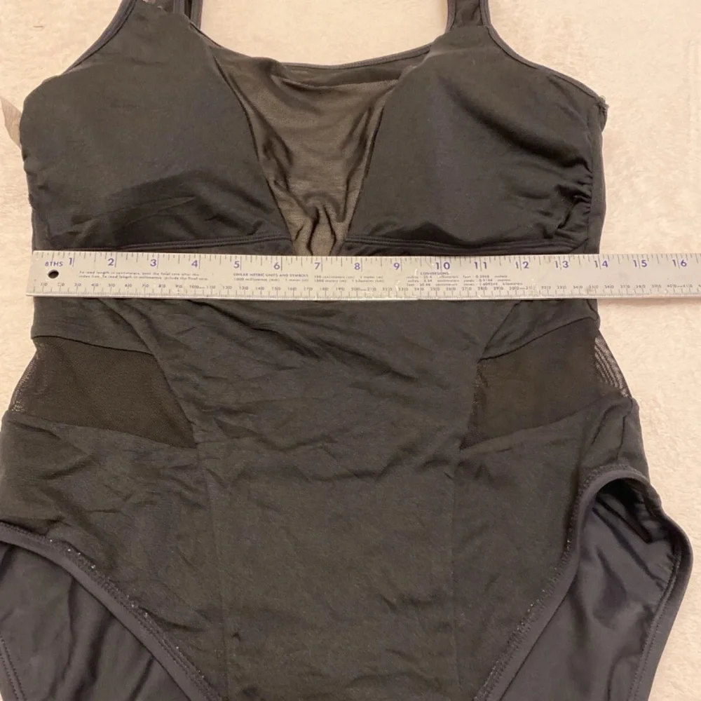 Black Mesh Panel One Piece